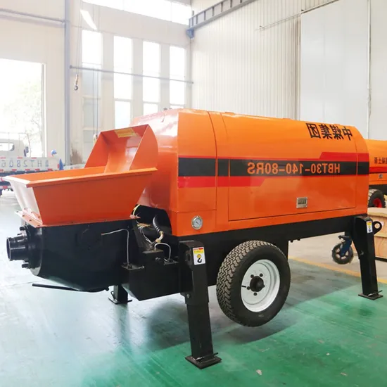 Portable Hydraulic Portable Trailerc Truck Mounted Diesel Stationary Mounted Small Concrete Conveying Pump Transfer Piston Pump