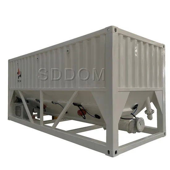 35 Ton Horizontal Mobile Cement Storage Silo for Bulk Cement